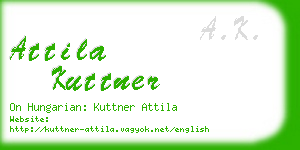 attila kuttner business card